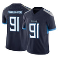 Punc T.Titans #91 John Franklin-Myers Player Navy Limited Vapor F.U.S.E. Home Game Stitched Jerseys