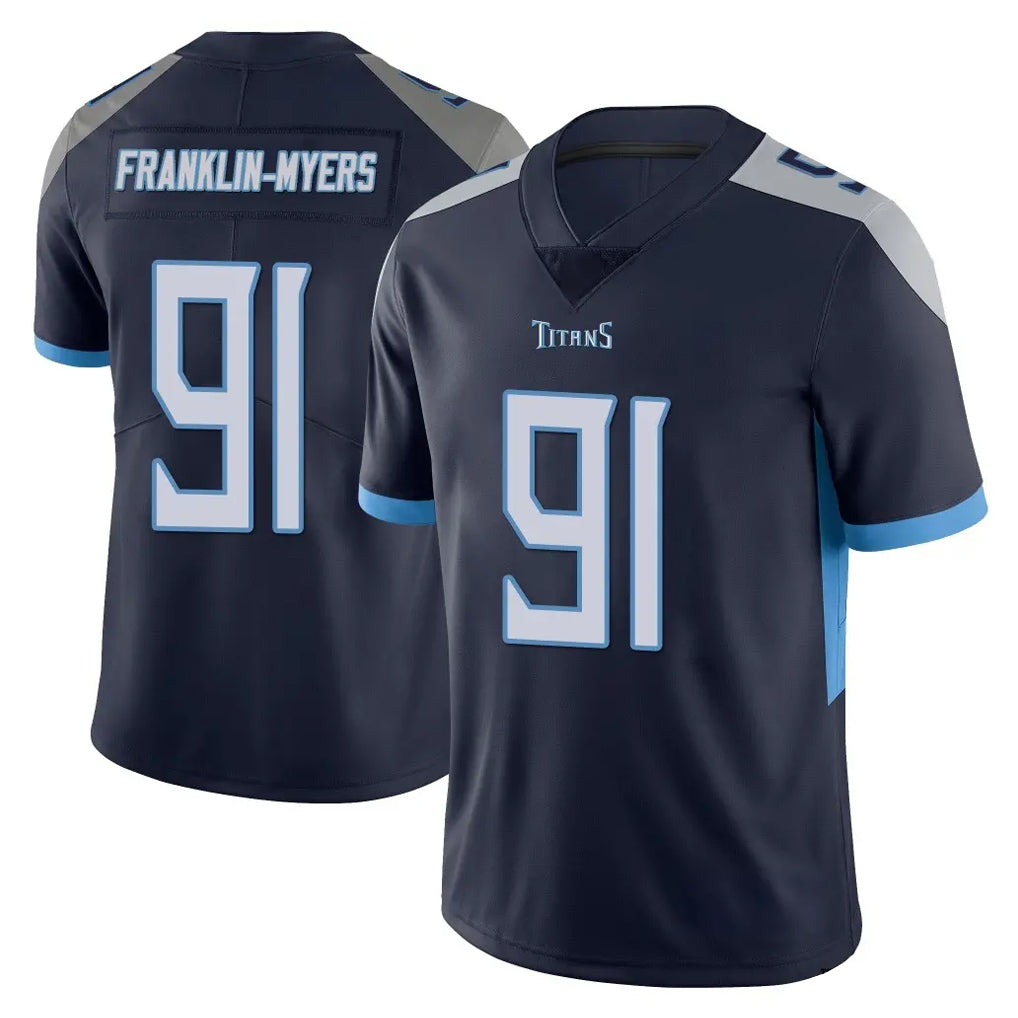 Punc T.Titans #91 John Franklin-Myers Player Navy Limited Vapor Untouchable Home Game Stitched Jerseys