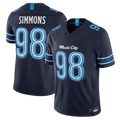 Punc T.Titans #98 Jeffery Simmons Navy 2026 Rivalries Collection Limited Stitched Jerseys