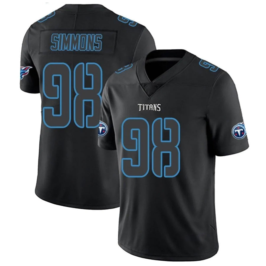 Punc T.Titans #98 Jeffery Simmons Player Elite Light Blue Vapor Untouchable Stitched Jerseys