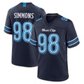 Punc T.Titans #98 Jeffery Simmons Player Navy 2026 Rivalries Collection Home Game Stitched Jerseys