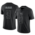 Punc T.Titans #9 Steve McNair Player Black RFLCTV Limited Stitched Jerseys