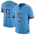 Punc T.Titans #9 Steve McNair Player Light Blue Vapor Limited Stitched Jerseys