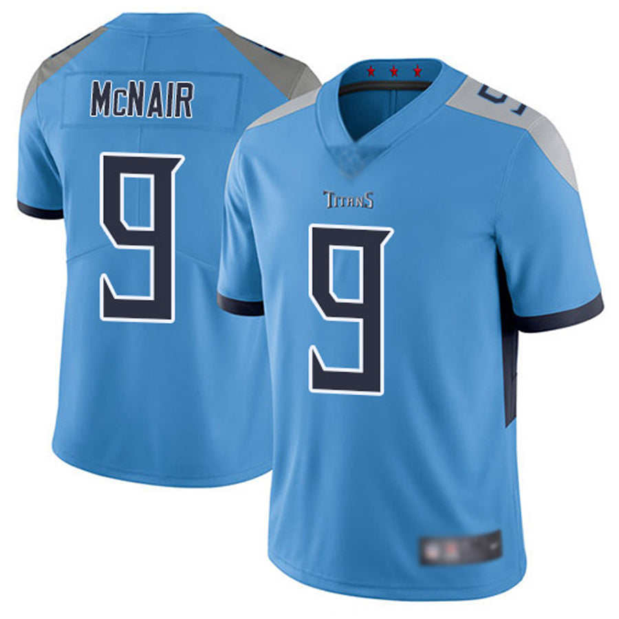 Punc T.Titans #9 Steve McNair Player Light Blue Vapor Limited Stitched Jerseys