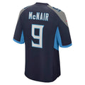 Punc T.Titans #9 Steve McNair Player Navy Home Game Stitched Jerseys