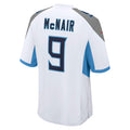Punc T.Titans #9 Steve McNair Player White Home Game Stitched Jerseys