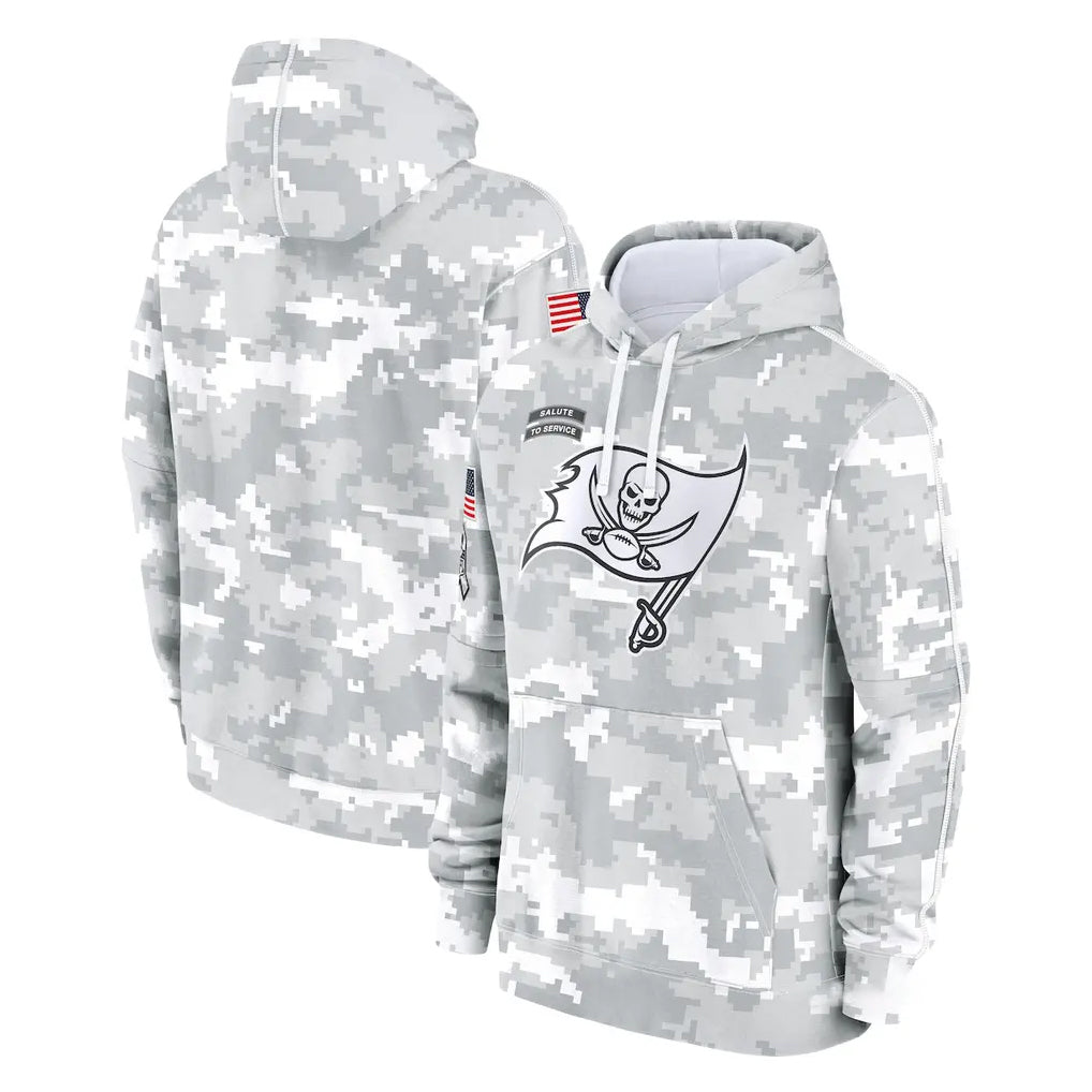 Punc TB.Buccaneers  Blank Player Arctic Camo Limited Salute to Service Pullover Hoodies Game Stitched Jerseys