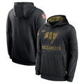 Punc TB.Buccaneers  Blank Player Black Salute to Service Sideline Performance Pullover Hoodies Home Game Stitched Jerseys