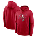 Punc TB.Buccaneers  Blank Player Red LOGO Pullover Hoodie Home Game Stitched Jerseys