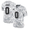 Punc TB.Buccaneers #0 Yaya Diaby Player Arctic Camo Limited Salute To Service Home Game Stitched Jerseys