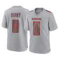 Punc TB.Buccaneers #0 Yaya Diaby Player Gray Atmosphere Fashion Home Game Stitched Jerseys