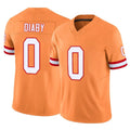 Punc TB.Buccaneers #0 Yaya Diaby Player Orange Limited Vapor F.U.S.E. Home Game Stitched Jerseys