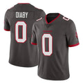 Punc TB.Buccaneers #0 Yaya Diaby Player Pewter Limited Alternate Vapor Home Game Stitched Jerseys