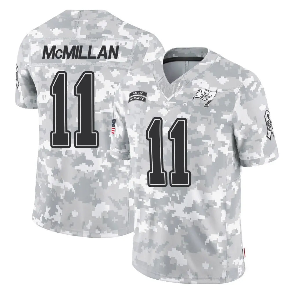 Punc TB.Buccaneers #11 Jalen McMillan Player Arctic Camo Limited Salute To Service Home Game Stitched Jerseys