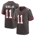 Punc TB.Buccaneers #11 Jalen McMillan Player Pewter Alternate Home Game Stitched Jerseys