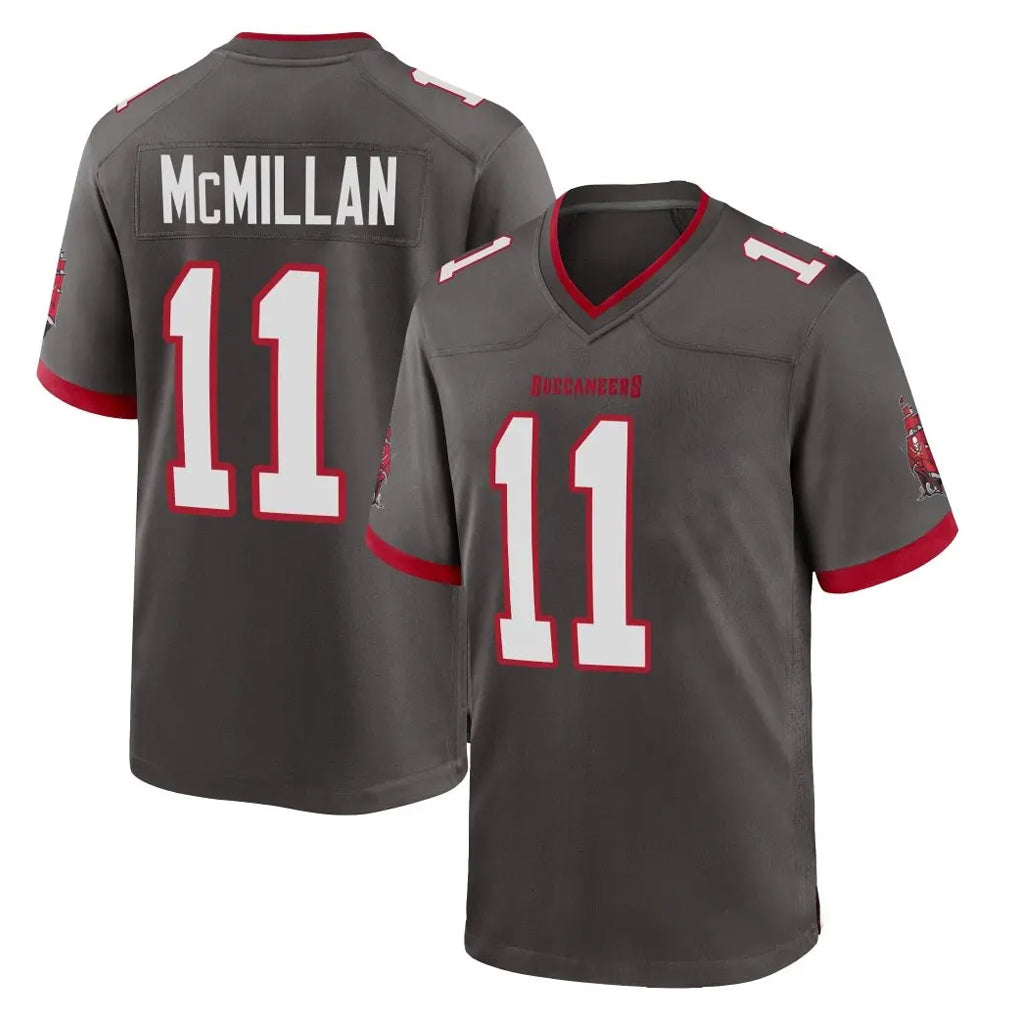 Punc TB.Buccaneers #11 Jalen McMillan Player Pewter Alternate Home Game Stitched Jerseys