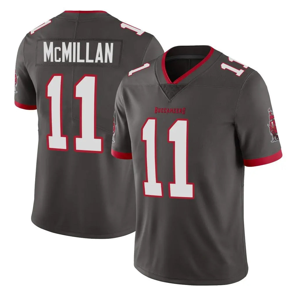 Punc TB.Buccaneers #11 Jalen McMillan Player Pewter Limited Alternate Vapor Home Game Stitched Jerseys