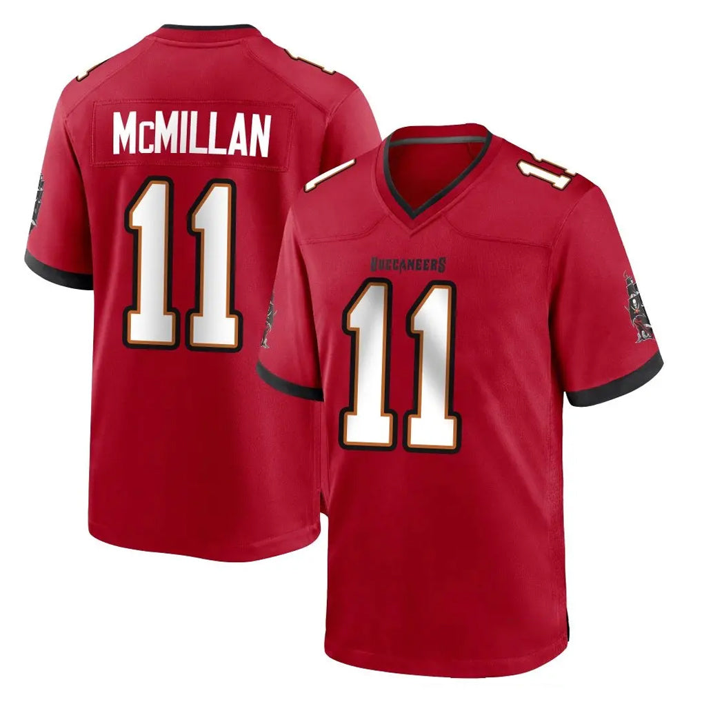Punc TB.Buccaneers #11 Jalen McMillan Player Red Home Game Stitched Jerseys