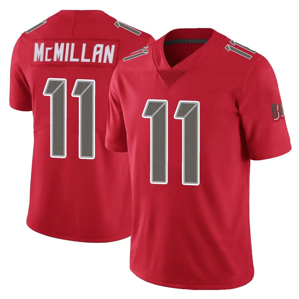 Punc TB.Buccaneers #11 Jalen McMillan Player Red Limited Color Rush Home Game Stitched Jerseys