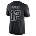 Punc TB.Buccaneers #12 Tom Brady Player Black RFLCTV Limited Stitched Jerseys