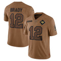 Punc TB.Buccaneers #12 Tom Brady Player Brown Salute To Service Limited Stitched Jerseys