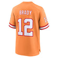 Punc TB.Buccaneers #12 Tom Brady Player Orange Home Game Stitched Jerseys