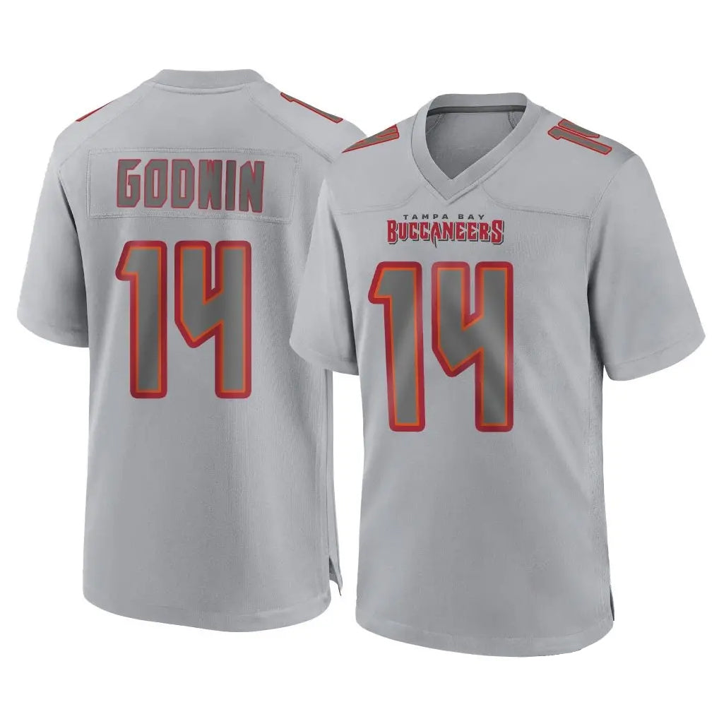 Punc TB.Buccaneers #14 Chris Godwin Jr. Player Gray Atmosphere Fashion Home Game Stitched Jerseys