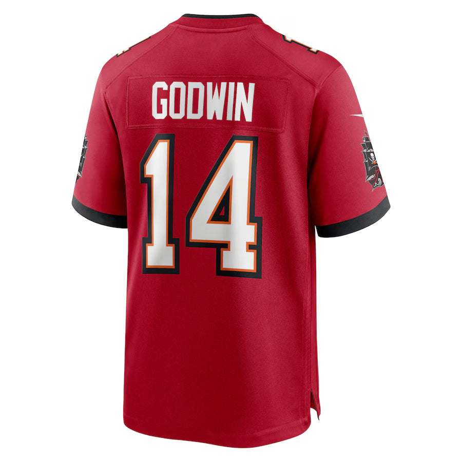Punc TB.Buccaneers #14 Chris Godwin Jr. Player Red Game Home Stitched Jerseys
