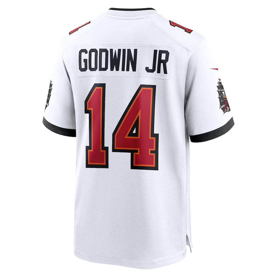 Punc TB.Buccaneers #14 Chris Godwin Jr. Player White Game Home Stitched Jerseys