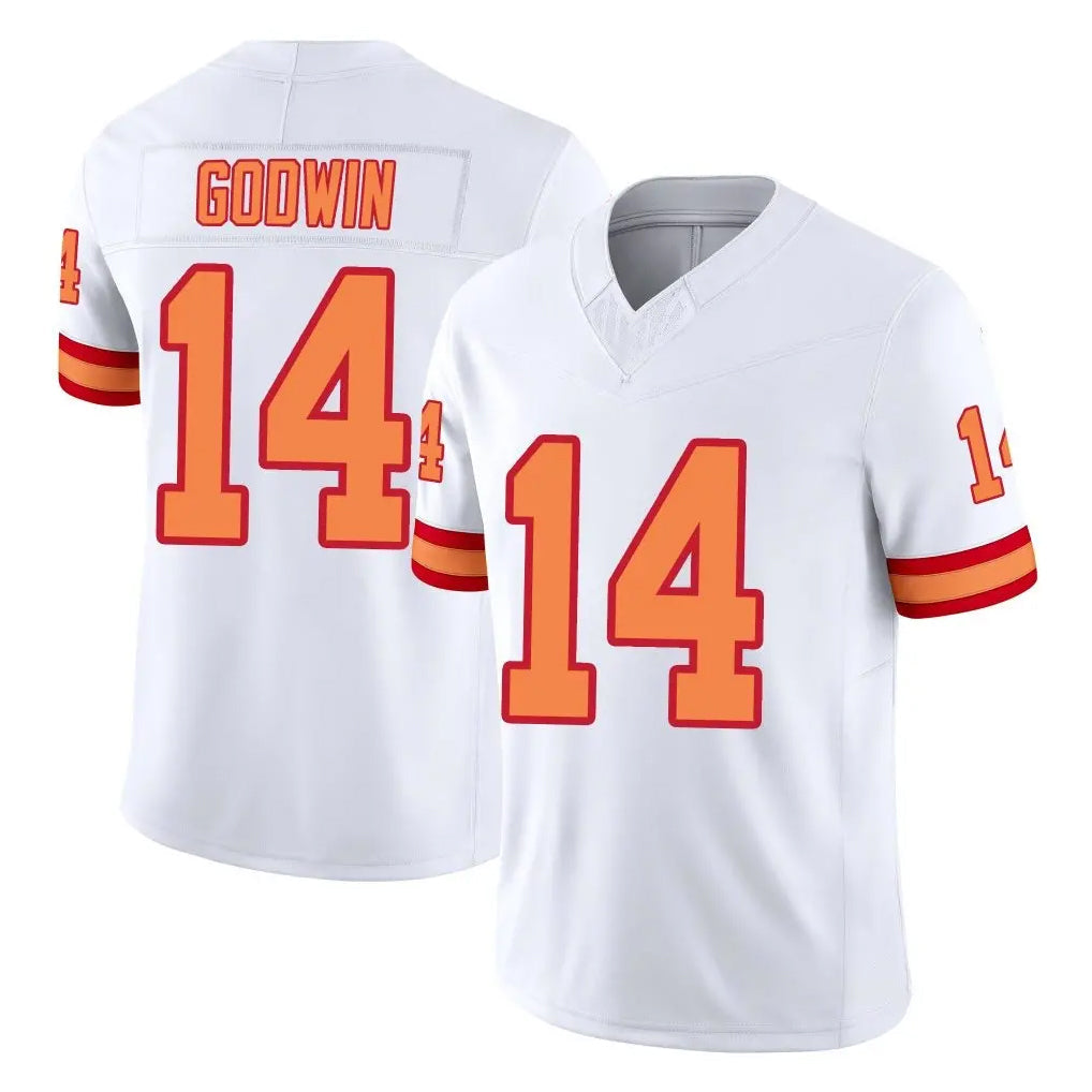 Punc TB.Buccaneers #14 Chris Godwin Jr. Player White Limited '76 Vapor F.U.S.E. Home Game Stitched Jerseys