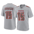 Punc TB.Buccaneers #15 Tez Johnson Player Gray Atmosphere Fashion Home Game Stitched Jerseys