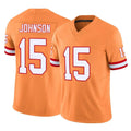 Punc TB.Buccaneers #15 Tez Johnson Player Orange Limited Vapor F.U.S.E. Home Game Stitched Jerseys