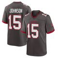 Punc TB.Buccaneers #15 Tez Johnson Player Pewter Alternate Home Game Stitched Jerseys