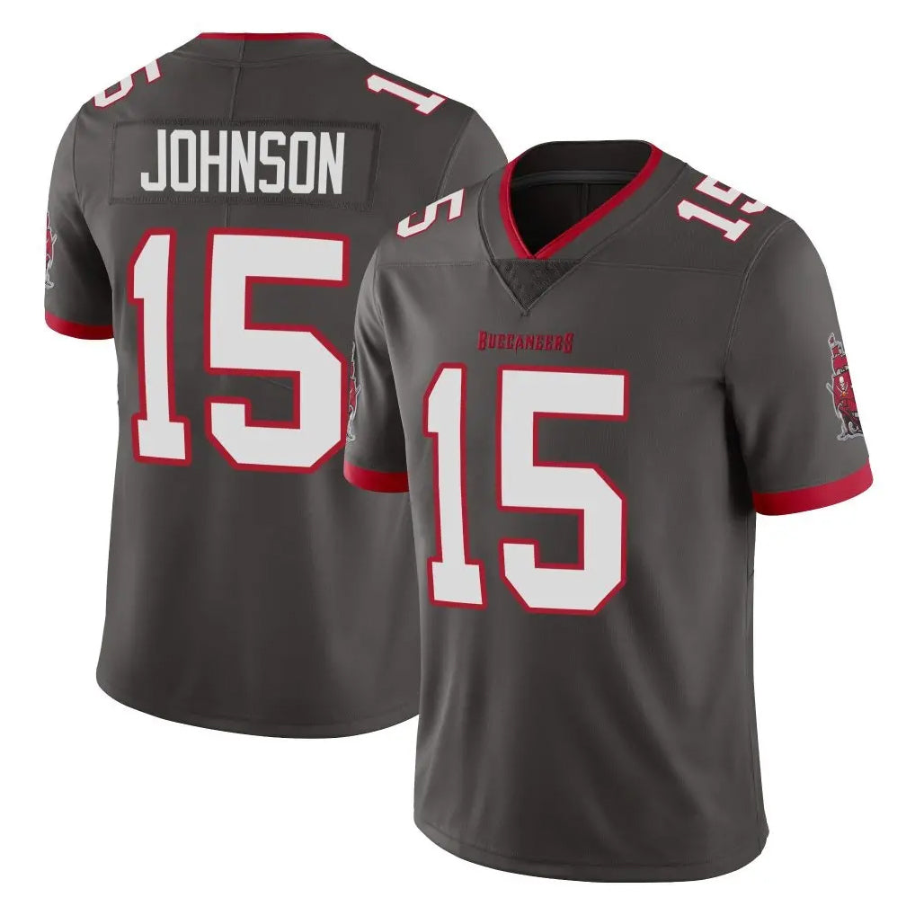 Punc TB.Buccaneers #15 Tez Johnson Player Pewter Limited Alternate Vapor Home Game Stitched Jerseys