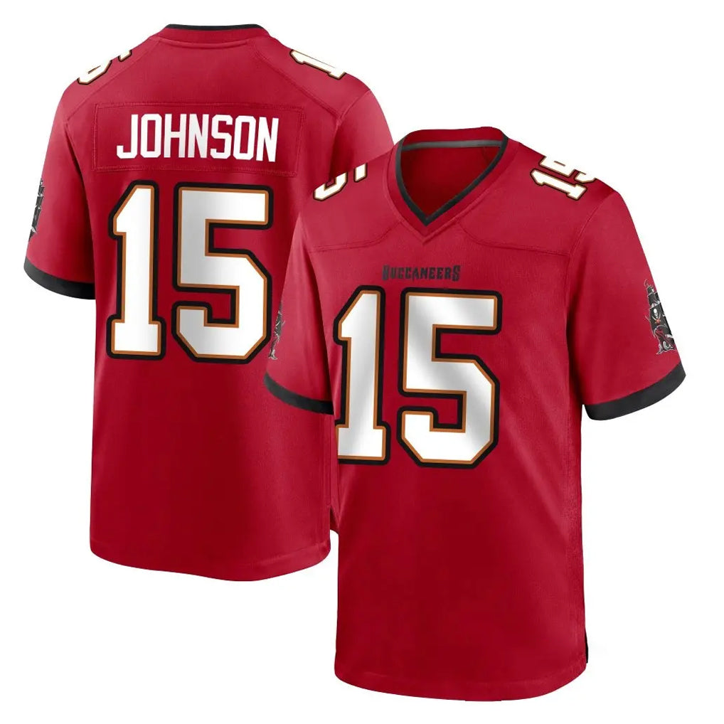 Punc TB.Buccaneers #15 Tez Johnson Player Red Home Game Stitched Jerseys