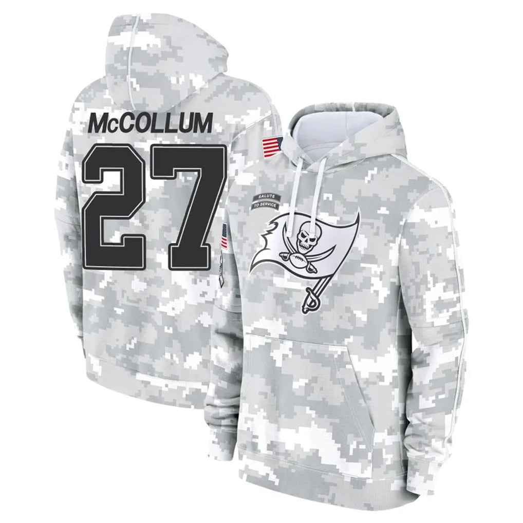 Punc TB.Buccaneers #27 Zyon McCollum Player Arctic Camo Limited Salute to Service Pullover Hoodies Game Stitched Jerseys
