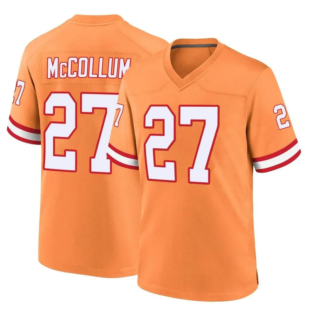 Punc TB.Buccaneers #27 Zyon McCollum Player Orange Throwback Home Game Stitched Jerseys