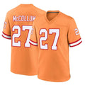 Punc TB.Buccaneers #27 Zyon McCollum Player Orange Throwback Home Game Stitched Jerseys