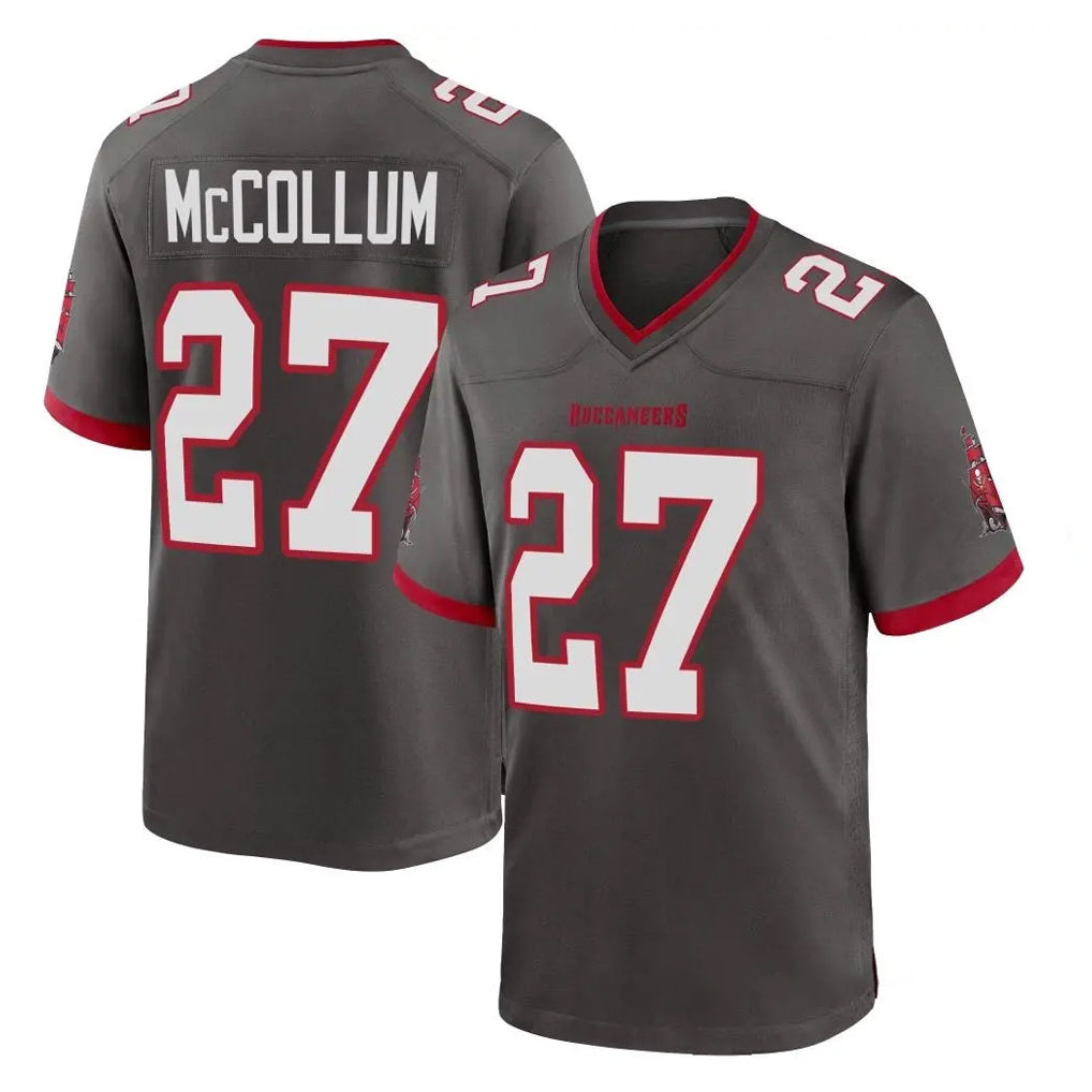 Punc TB.Buccaneers #27 Zyon McCollum Player Pewter Alternate Home Game Stitched Jerseys
