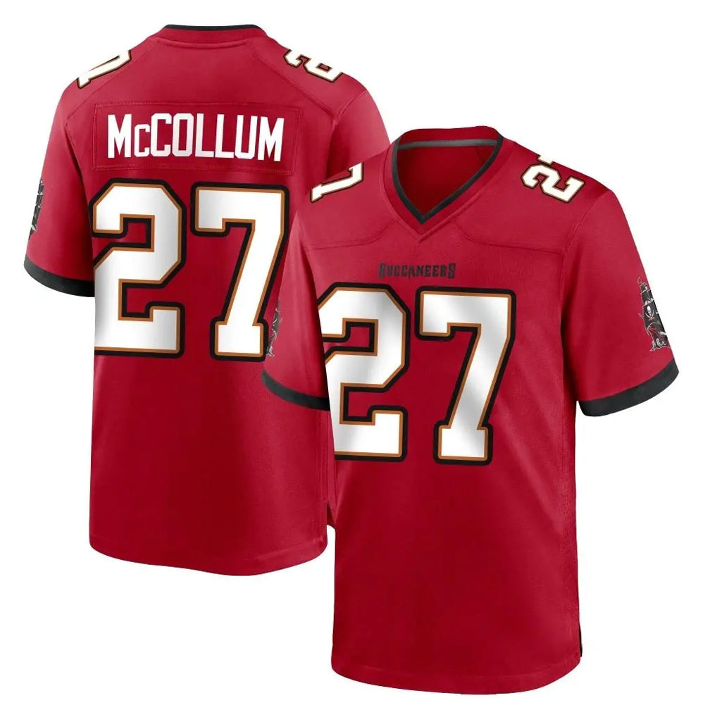 Punc TB.Buccaneers #27 Zyon McCollum Player Red Home Game Stitched Jerseys