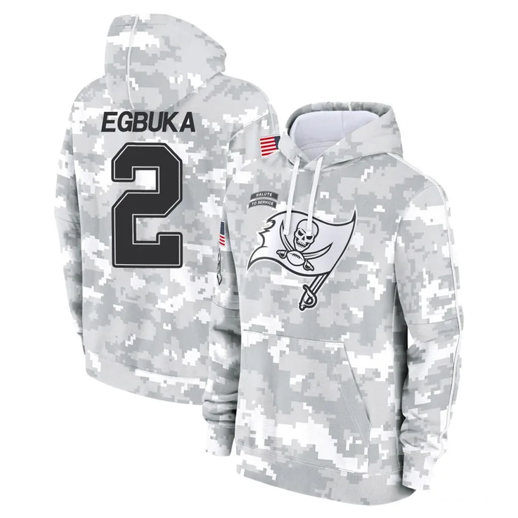 Punc TB.Buccaneers #2 Emeka Egbuka Player Arctic Camo Limited Salute to Service Pullover Hoodies Game Stitched Jerseys