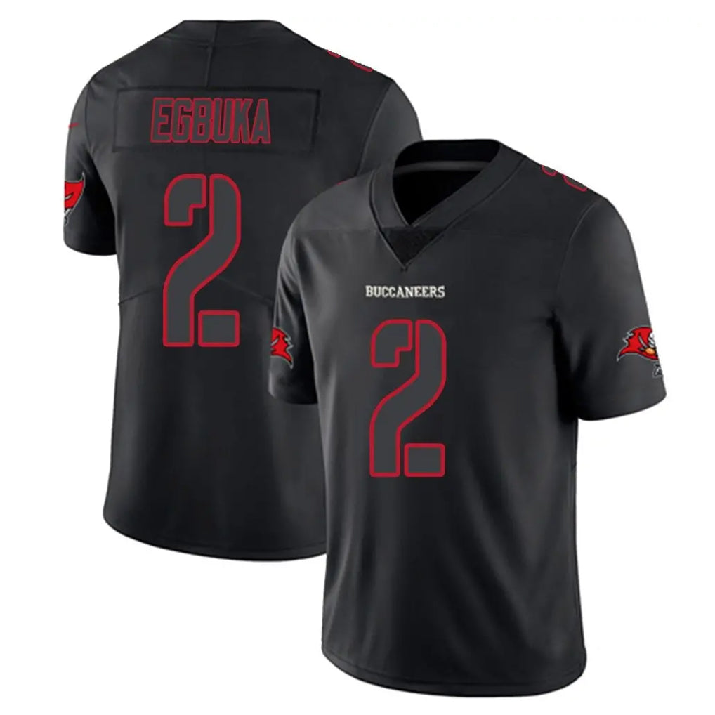 Punc TB.Buccaneers #2 Emeka Egbuka Player Black Impact Limited Home Game Stitched Jerseys