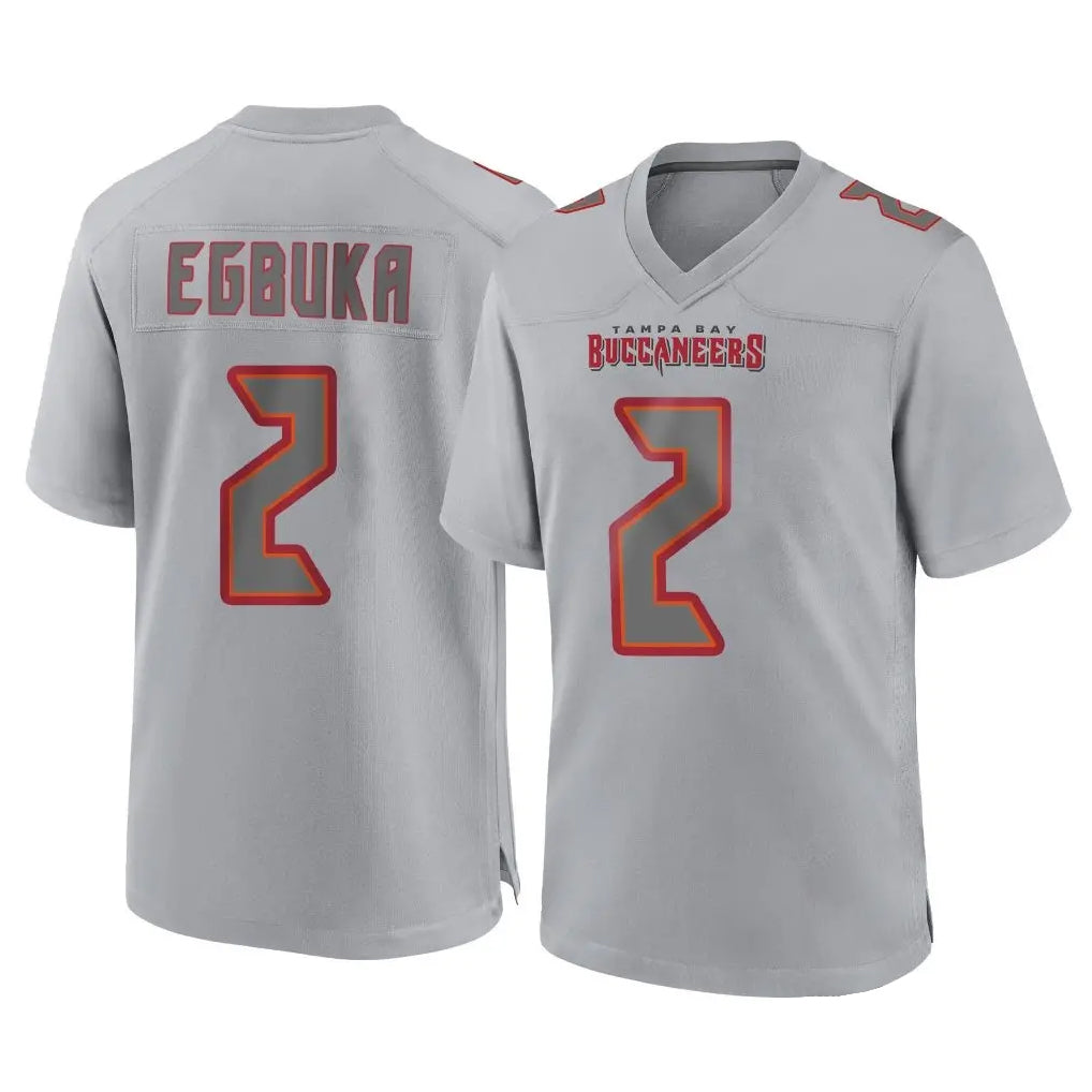 Punc TB.Buccaneers #2 Emeka Egbuka Player Gray Atmosphere Fashion Home Game Stitched Jerseys