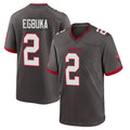 Punc TB.Buccaneers #2 Emeka Egbuka Player Pewter Alternate Home Game Stitched Jerseys