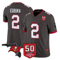 Punc TB.Buccaneers #2 Emeka Egbuka Player Pewter Limited 2026 Season Vapor F.U.S.E. Home Game Stitched Jerseys