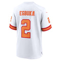 Punc TB.Buccaneers #2 Emeka Egbuka Player White 50th Season Game Stitched Jerseys