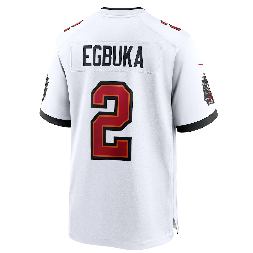 Punc TB.Buccaneers #2 Emeka Egbuka Player White Home Game Stitched Jerseys