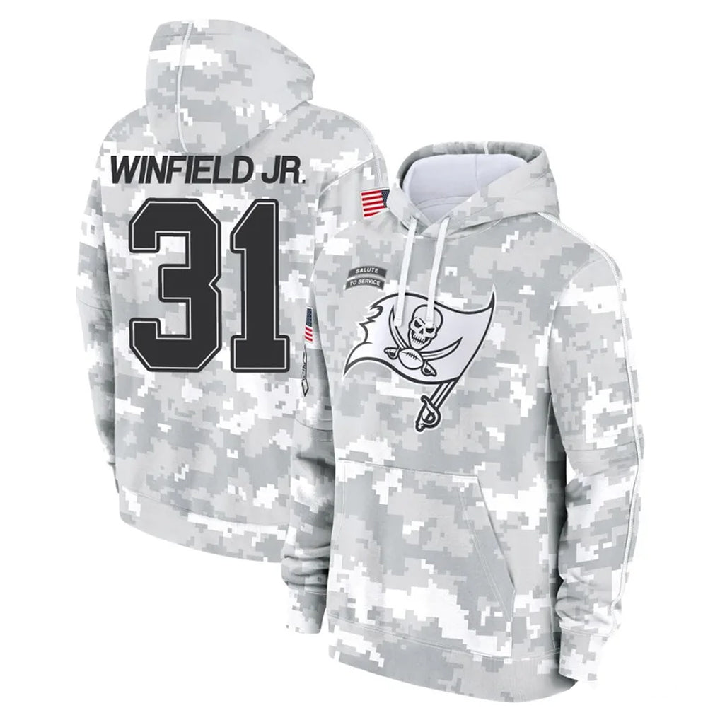 Punc TB.Buccaneers #31 Antoine Winfield Jr. Player Arctic Camo Limited Salute to Service Pullover Hoodies Game Stitched Jerseys