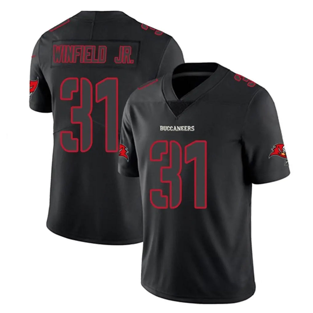Punc TB.Buccaneers #31 Antoine Winfield Jr. Player Black Impact Limited Home Game Stitched Jerseys