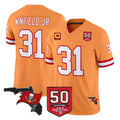 Punc TB.Buccaneers #31 Antoine Winfield Jr. Player Orange 50th Season Vapor Limited Home Game Stitched Jerseys